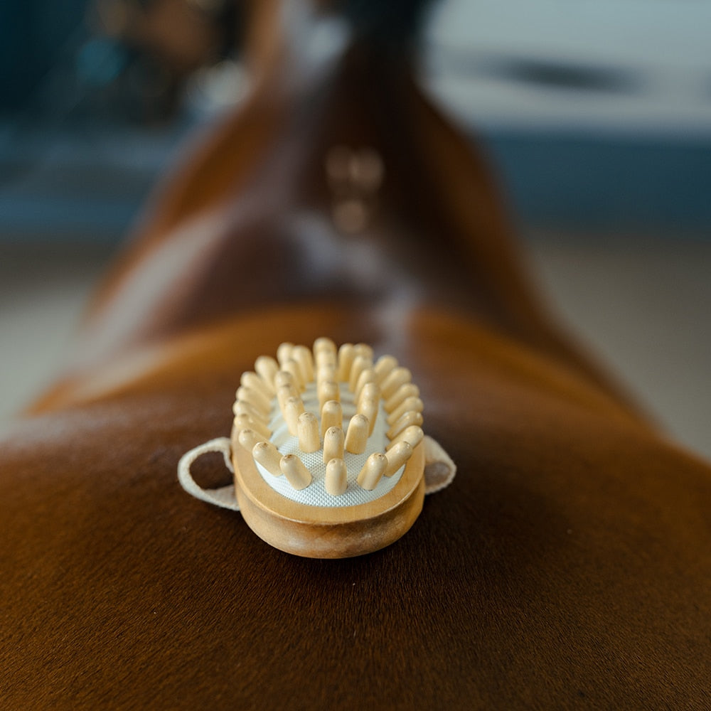 Borstiq Brosse de massage à picots, stimule la circulation, détend les muscles