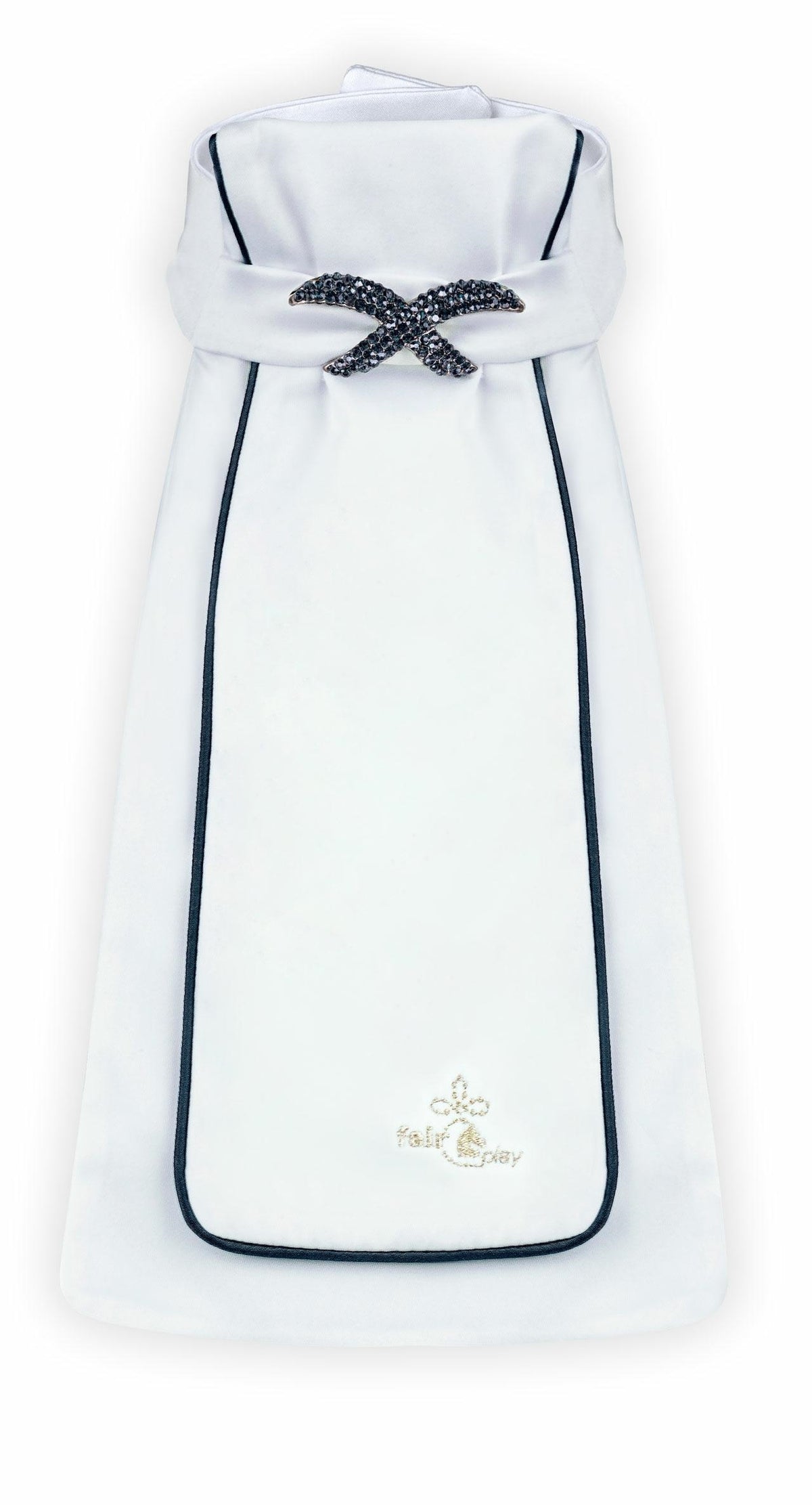 Plastron Fair Play LUXY – Blanc / Noir