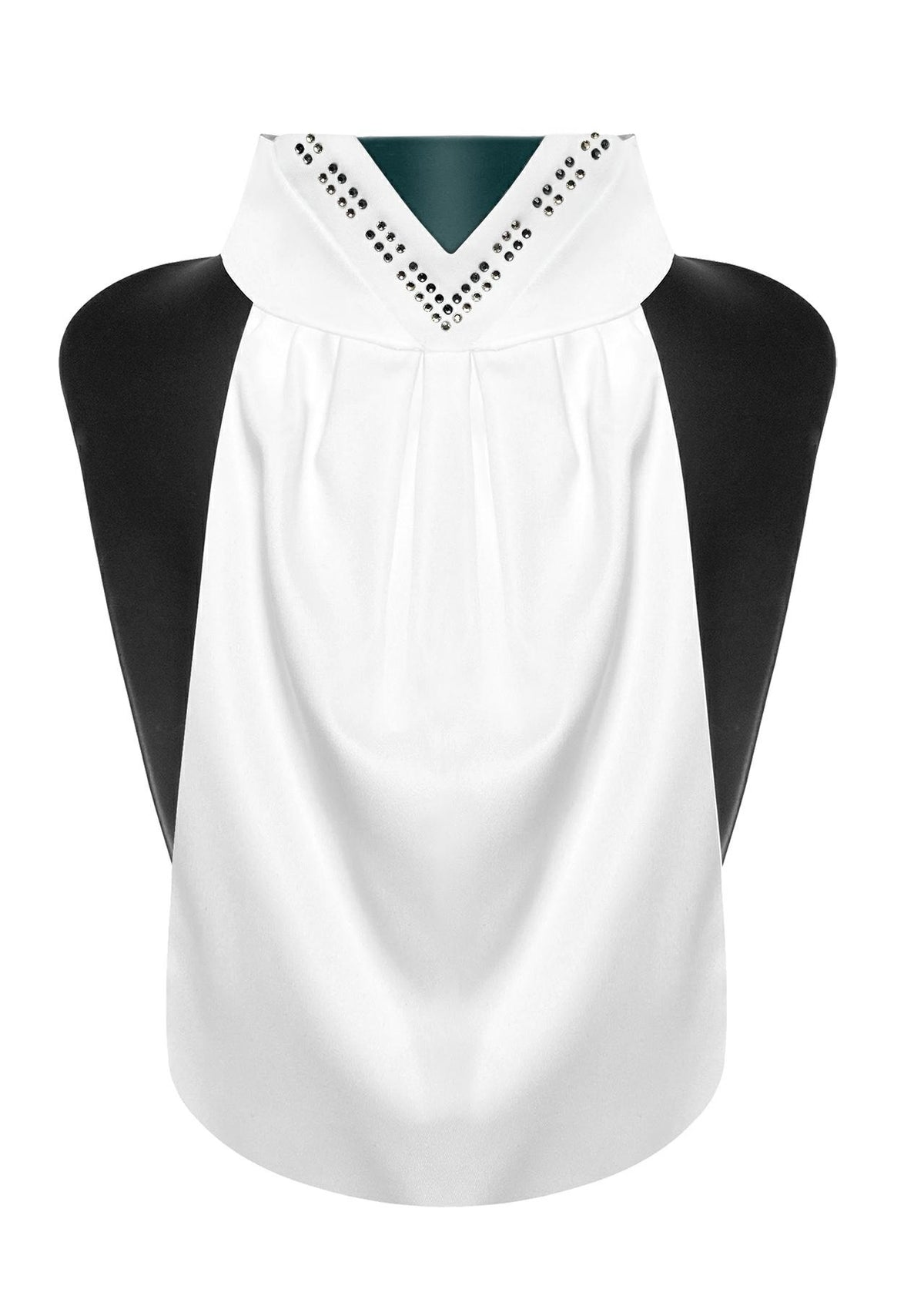Plastron Fair Play FAVEN – Blanc / Vert foncé