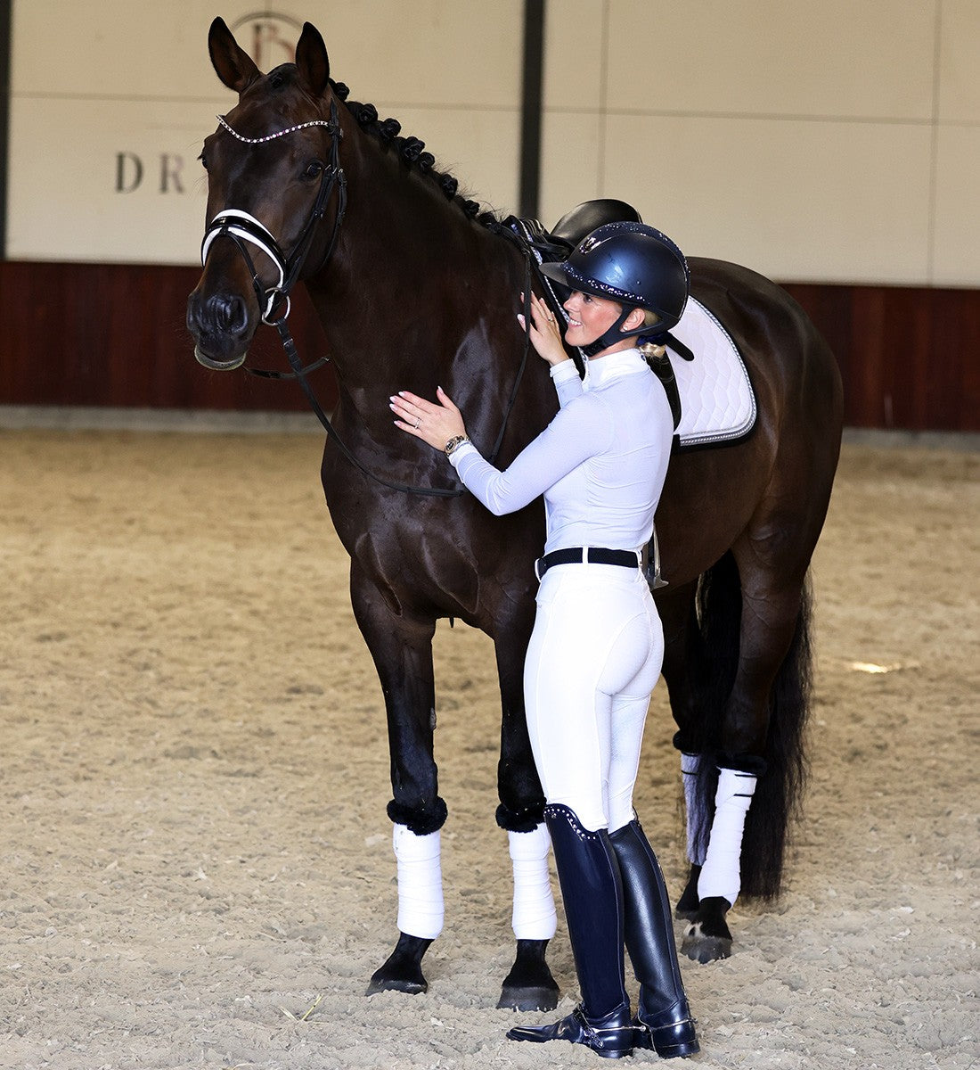 RiderByHorse- bandes polaire infinity - white