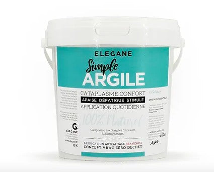 Elegane - cataplasme Simple argile - 1,5KG