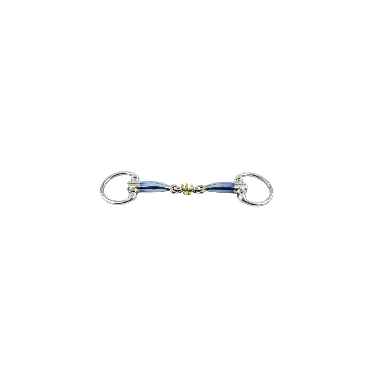 TRUST Sweet Iron eggbutt bradoon-brass ring-16 – Bleu