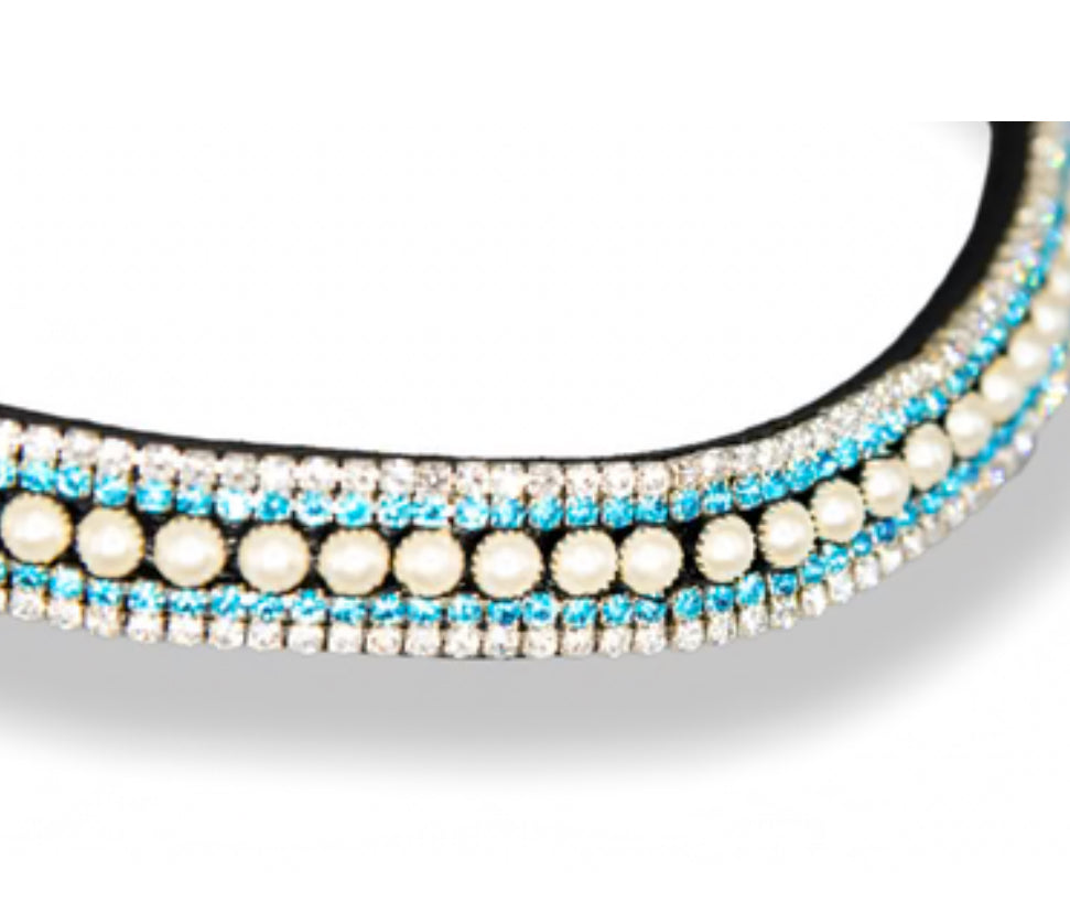 Sparks n bling - frontal the one - acquamarina pearls