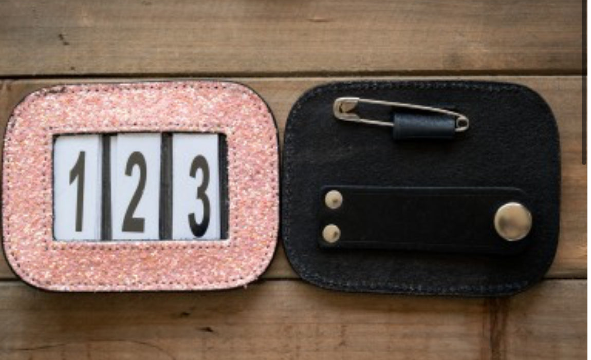 HB - porte numero glitter - 4 coloris