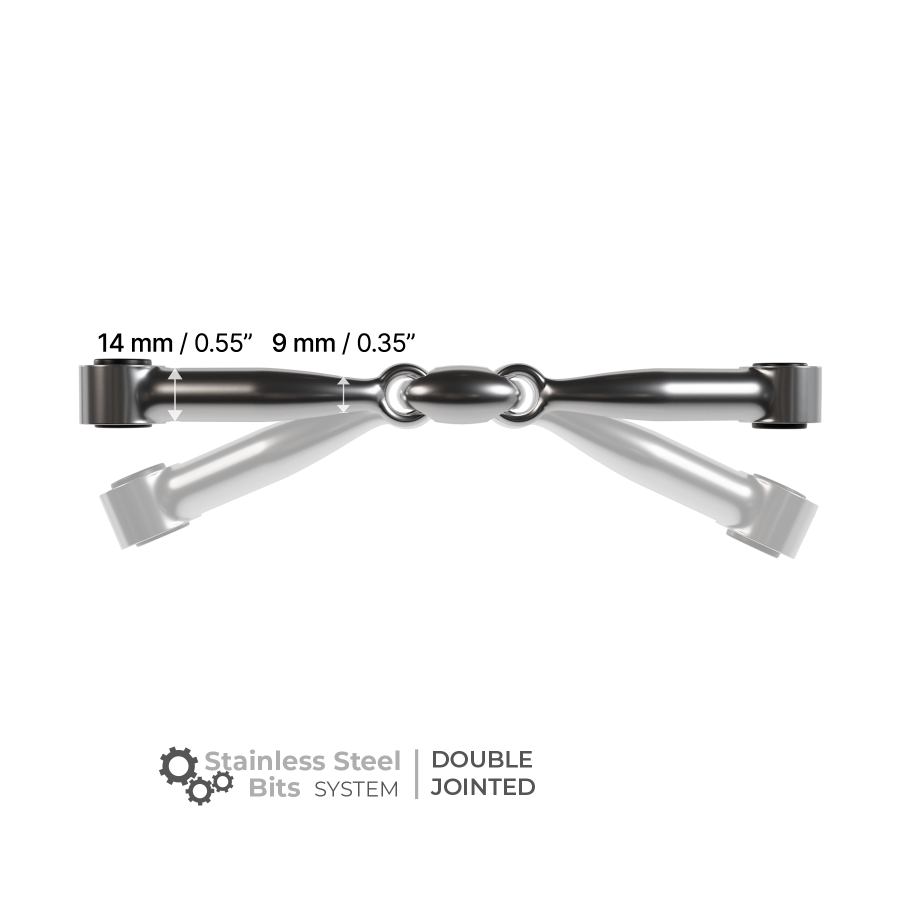 Winderen - canons mors interchangeables - double brisure stainless steel