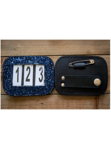 HB - porte numero glitter - navy