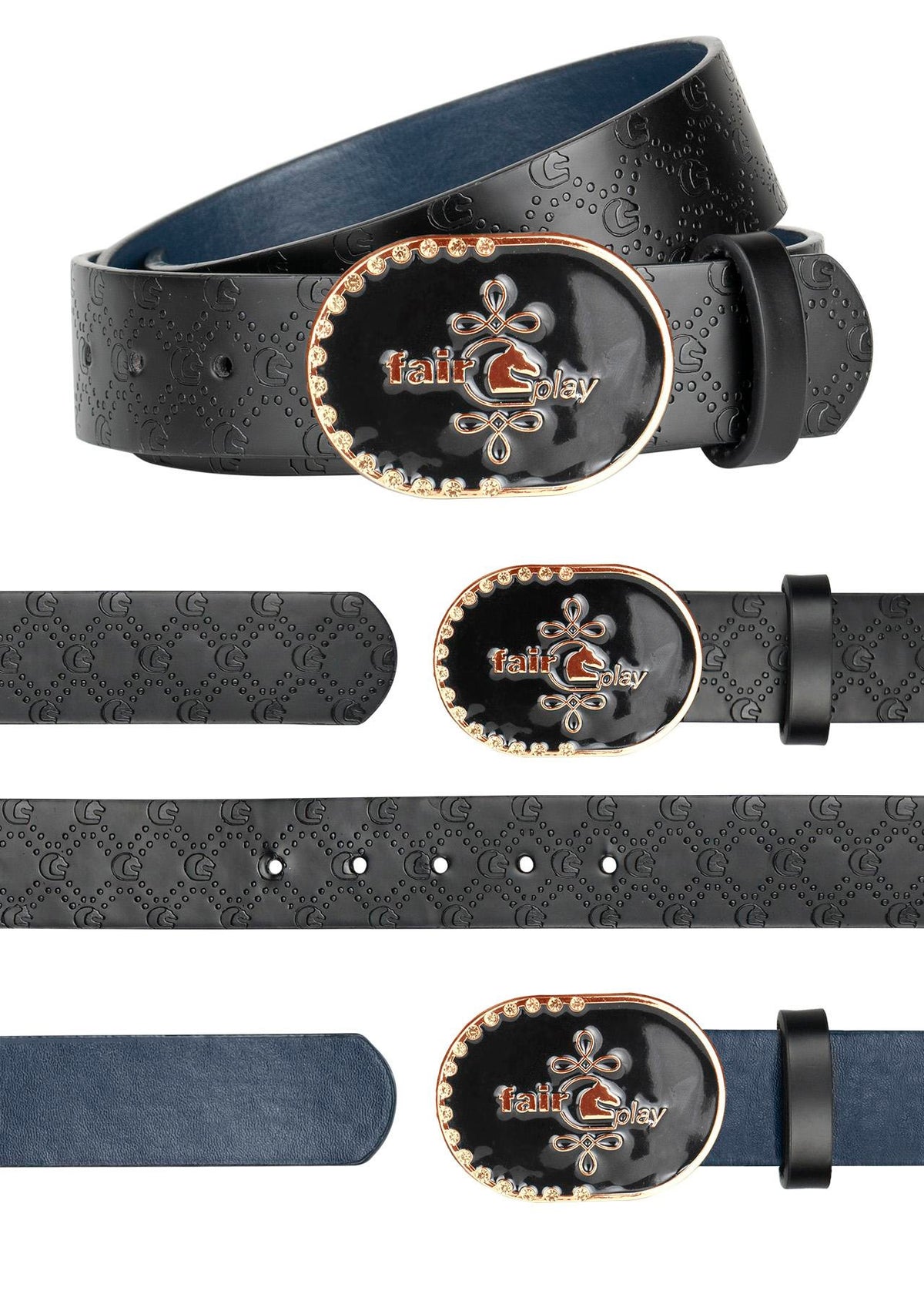 Ceinture réversible Fair Play ASUL VG – Noir / Marine