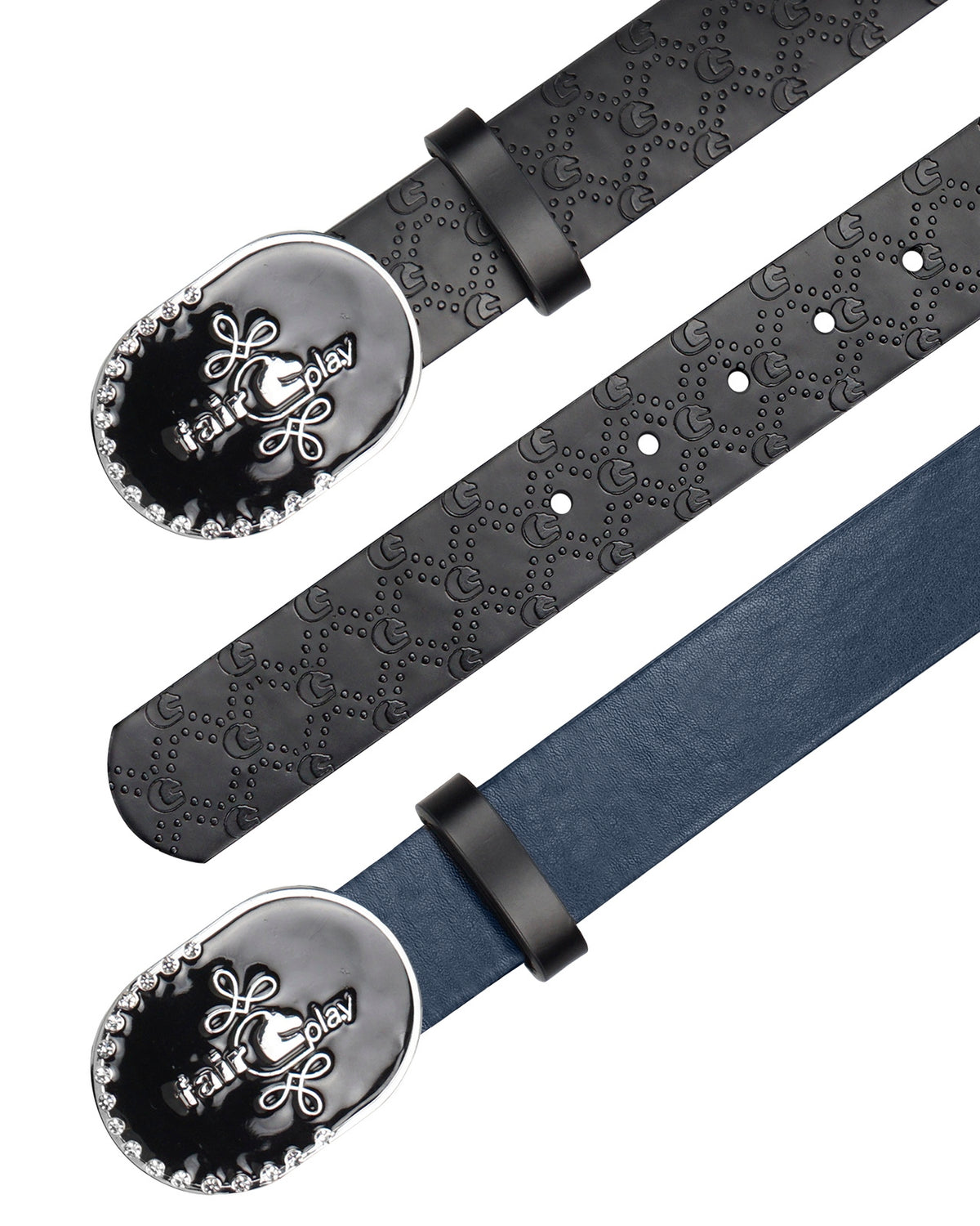 Ceinture réversible Fair Play ASUL – Noir / Marine