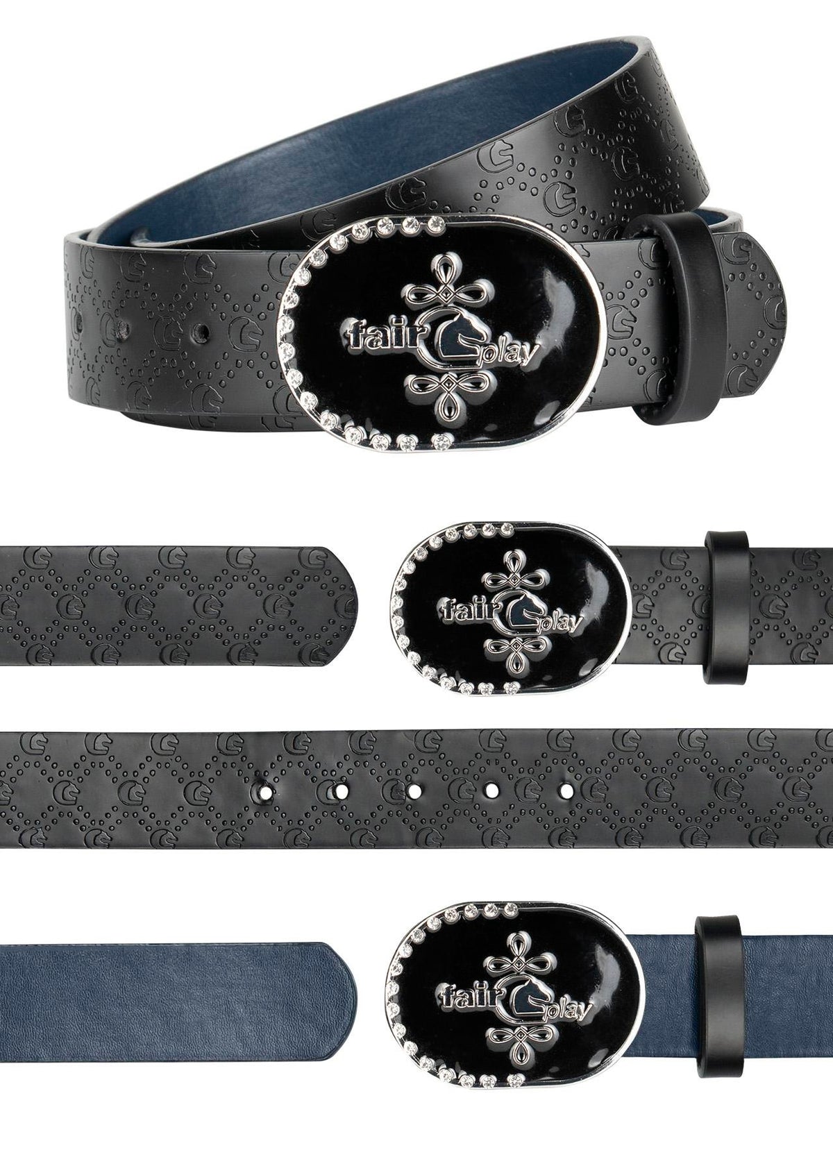 Ceinture réversible Fair Play ASUL – Noir / Marine