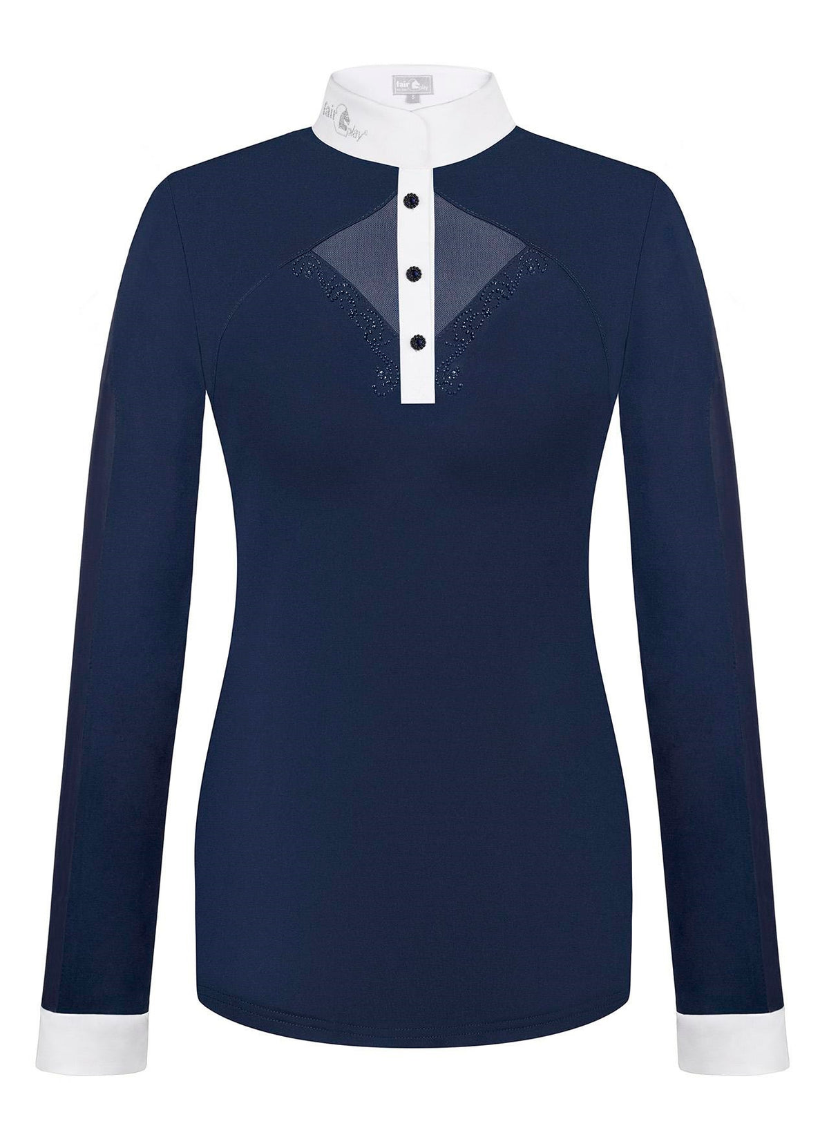 Fairplay CATHRINE LONG SLEEVE - navy-white