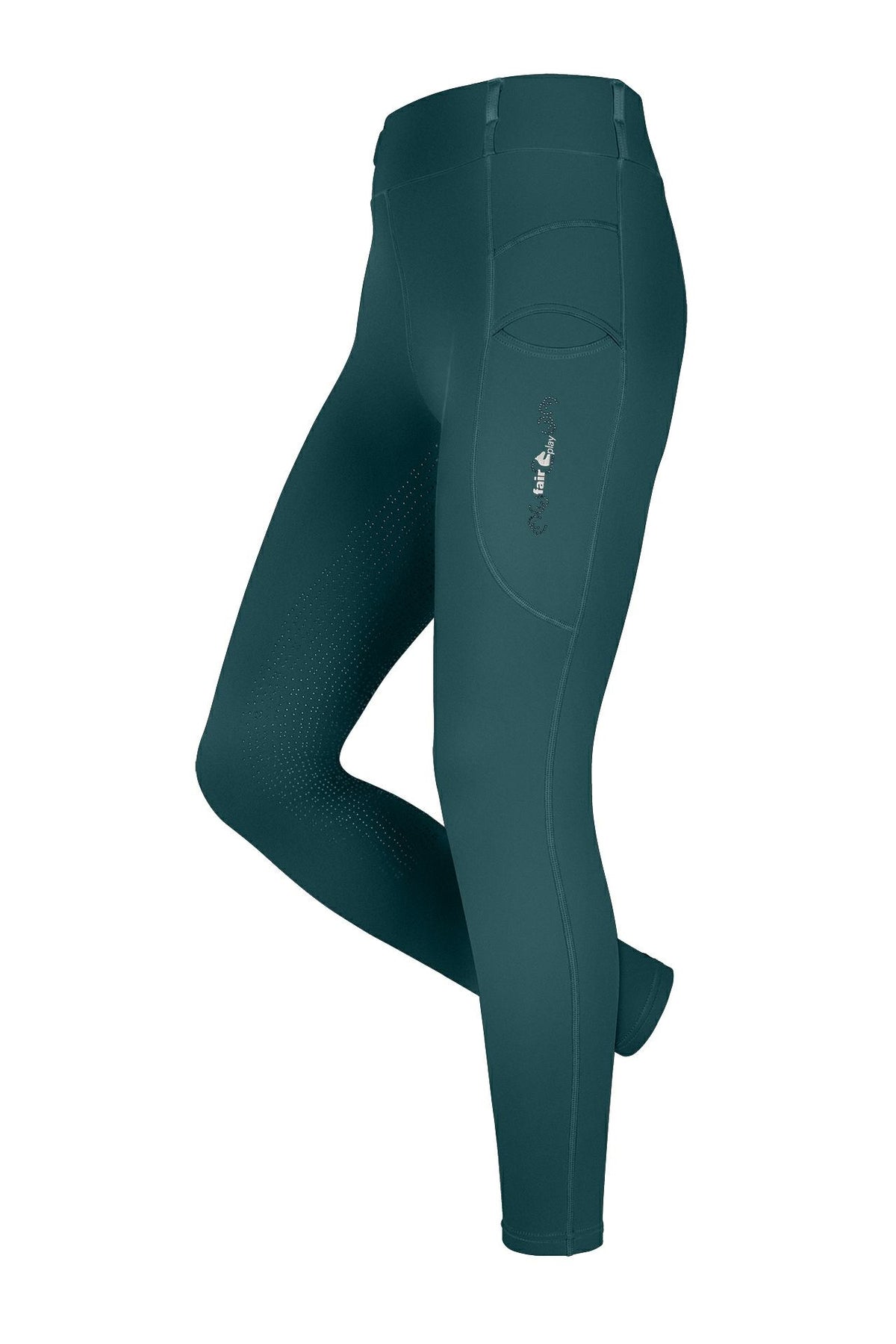 Legging d’équitation hiver Fair Play DEA WINTER – Vert d’eau