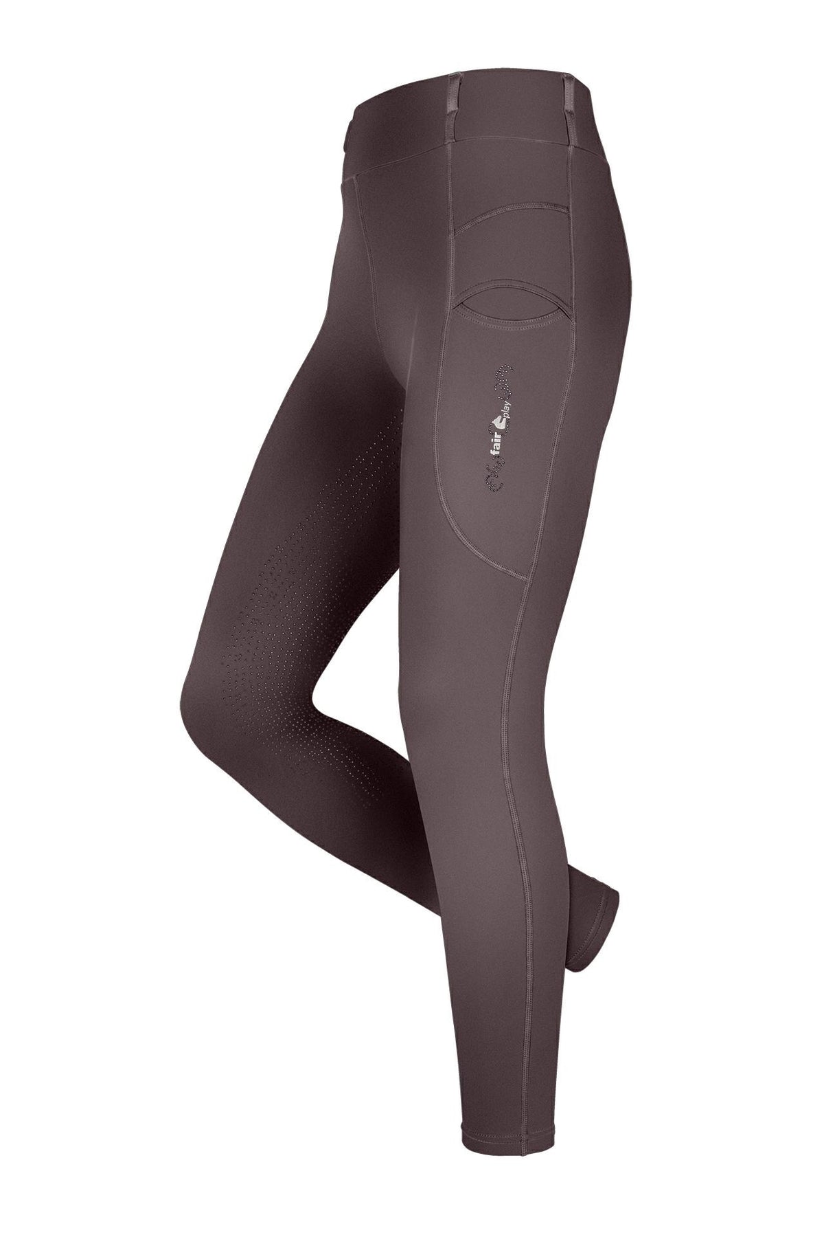 Legging d’équitation hiver Fair Play DEA WINTER – Brun baie
