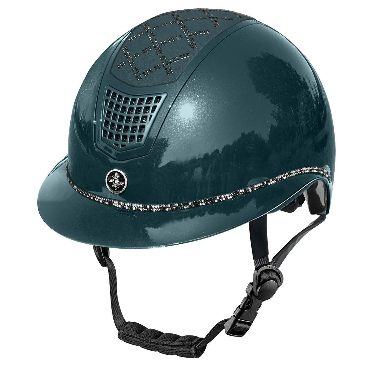 Casque Fair Play QUANTINUM 2.0 W-V SPOTLIGHT SHINY SILVER – Vert foncé