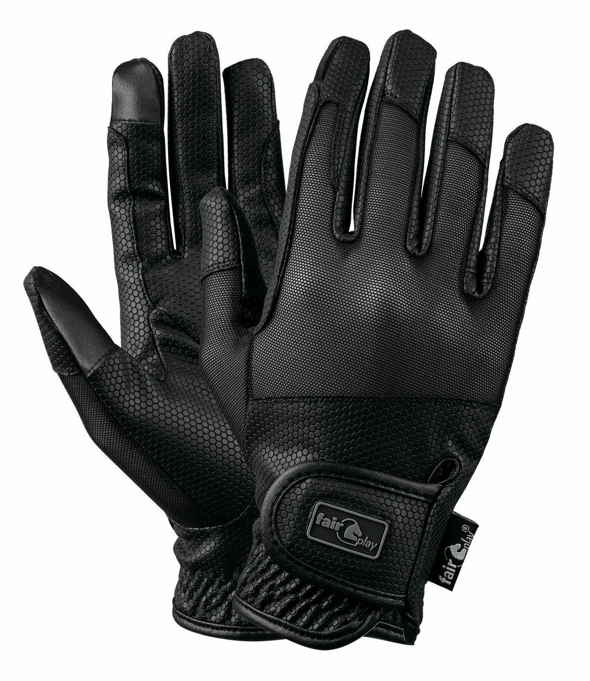 Gants d’équitation Fair Play GRIPPI SUMMER – Noir