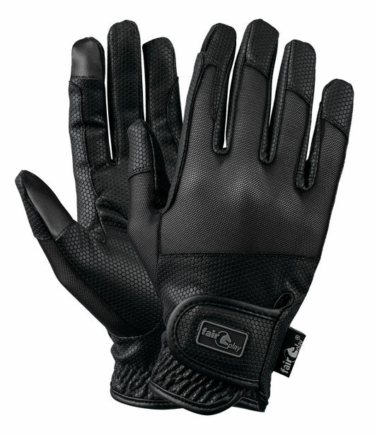 Gants d’équitation Fair Play GRIPPI SUMMER – Noir