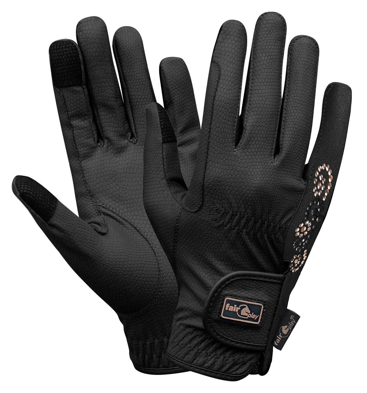 Gants d’équitation Fair Play PAMMY ROSEGOLD – Noir