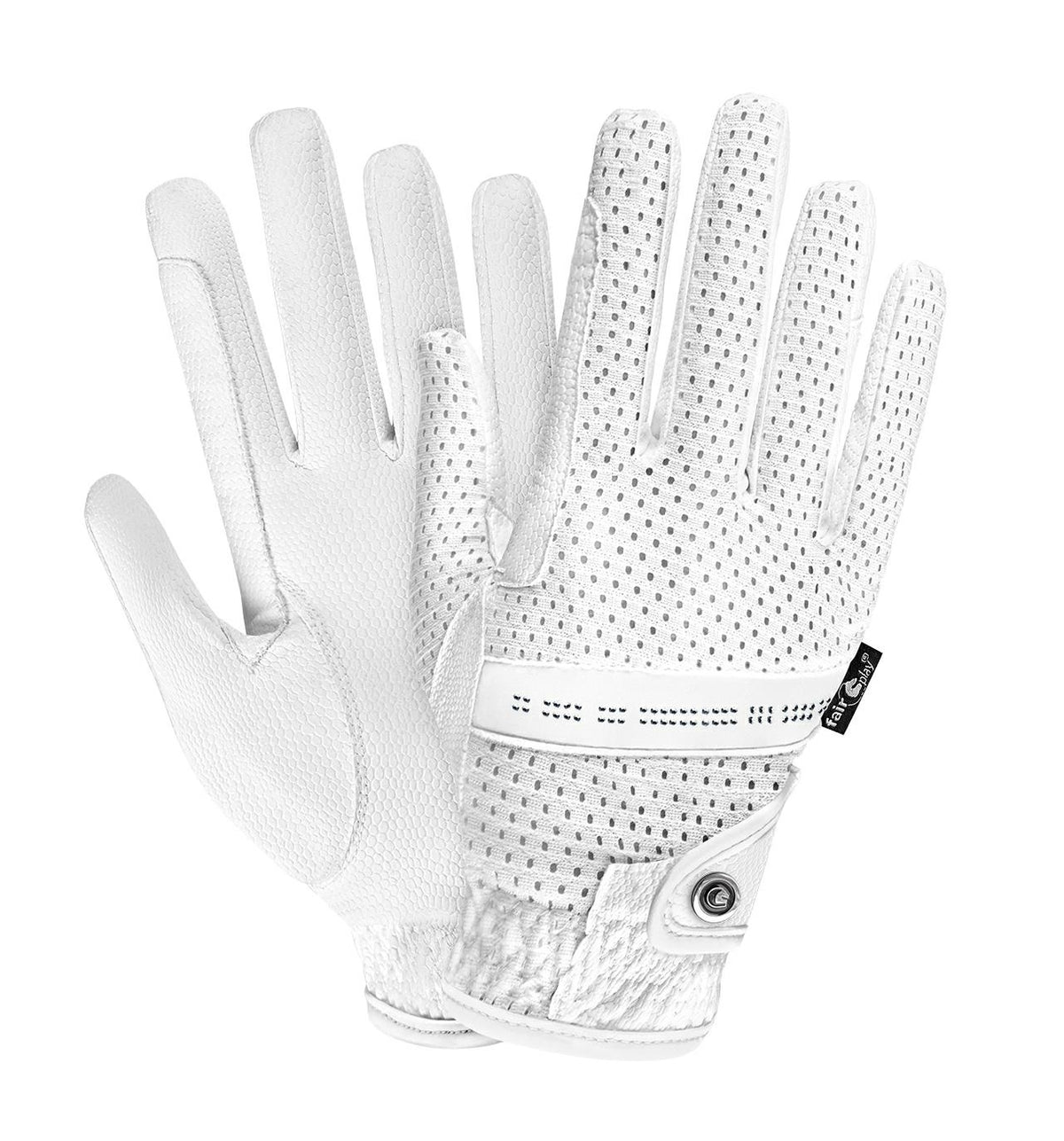 Gants d’équitation Fair Play FLASH – Blanc