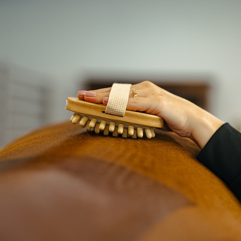Borstiq Brosse de massage à picots, stimule la circulation, détend les muscles
