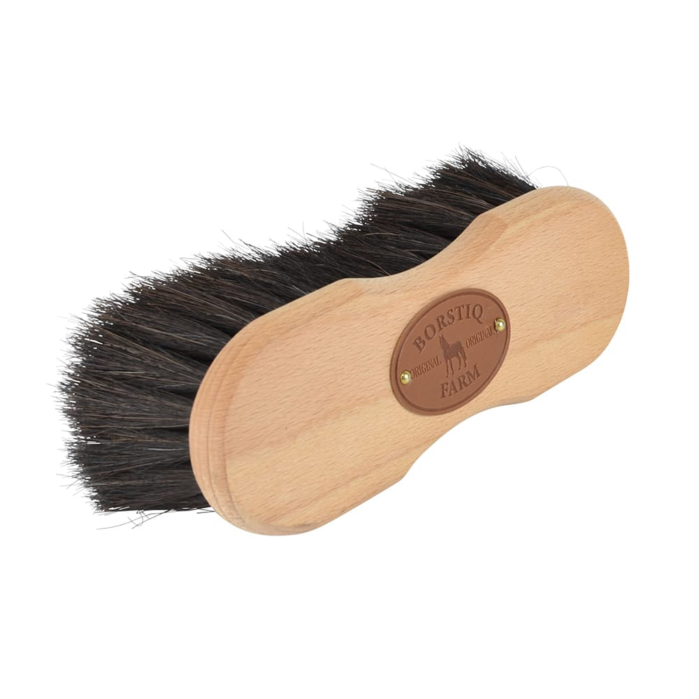 Borstiq Brosse de corps Easy-grip en crin de cheval, très douce, élimine la poussière