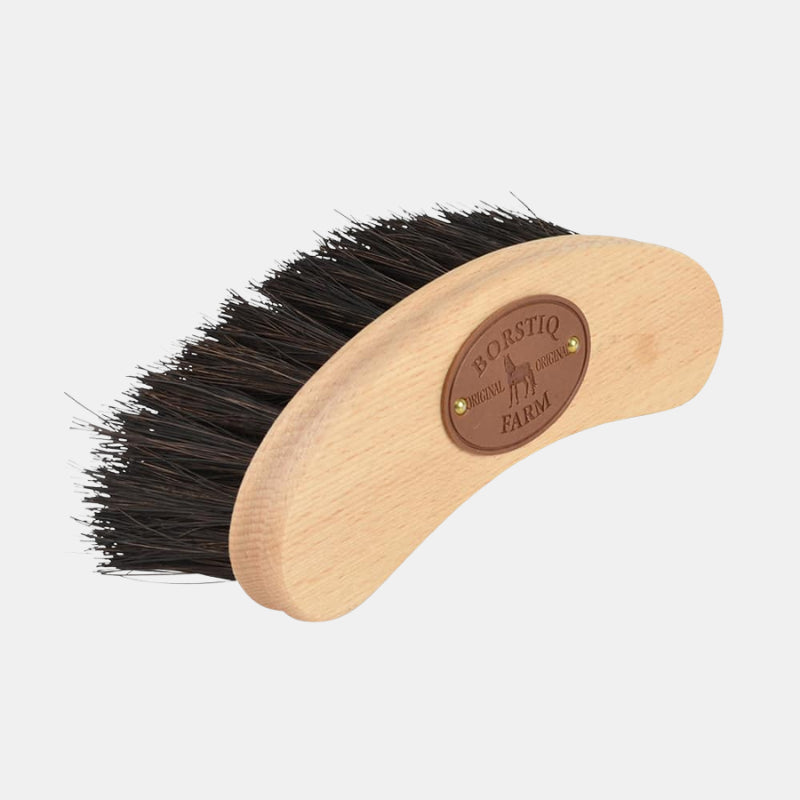 Borstiq Brosse banane à main en fibres d'arenga, décolle la saleté, pansage énergique