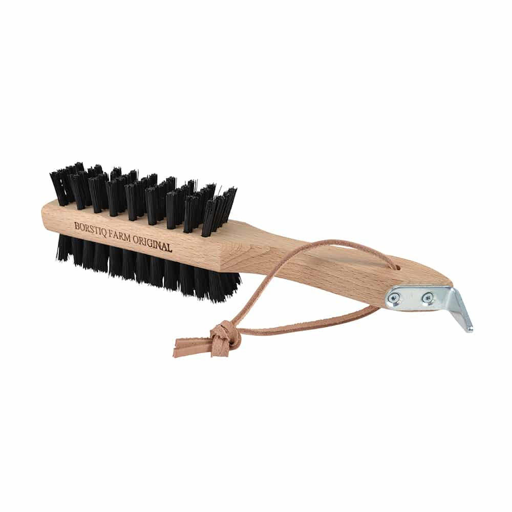 Borstiq Brosse à sabots double face avec cure-pied intégré, multifonction, élimine les saletés tenaces