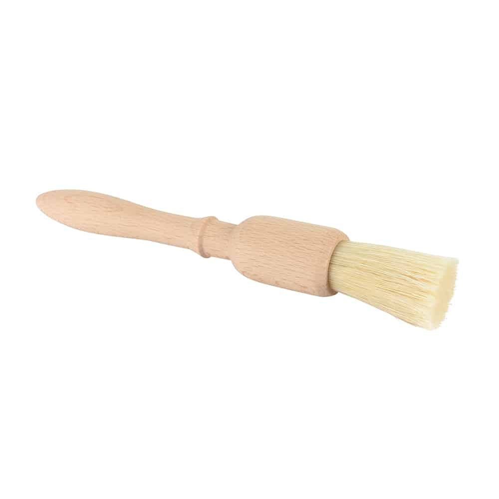 Borstiq Brosse à sabots avec manche en hêtre et fibres naturelles, pour appliquer huile ou graisse à sabots, usage quotidien