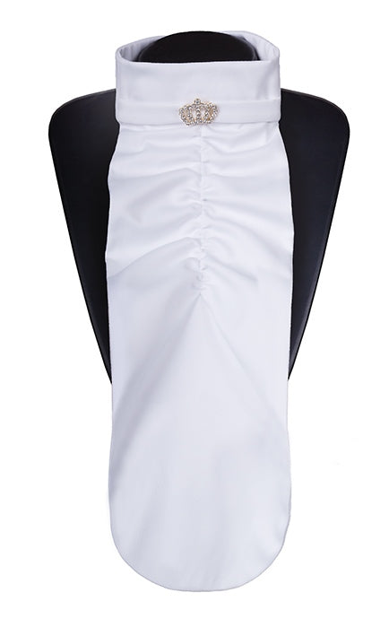 Plastron Fair Play PRINCESS – Blanc / Couronne argentée