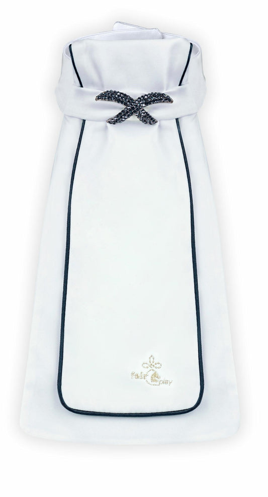 Plastron Fair Play LUXY – Blanc / Noir