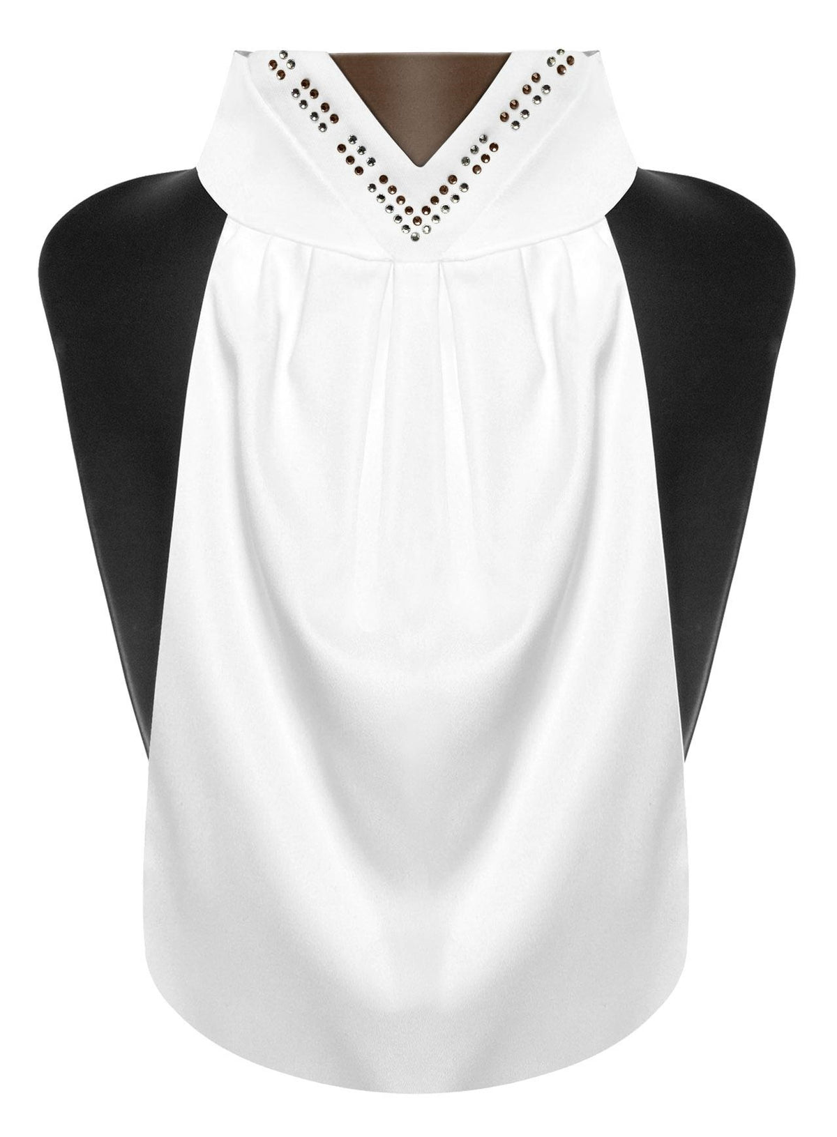 Plastron Fair Play FAVEN – Blanc / Marron