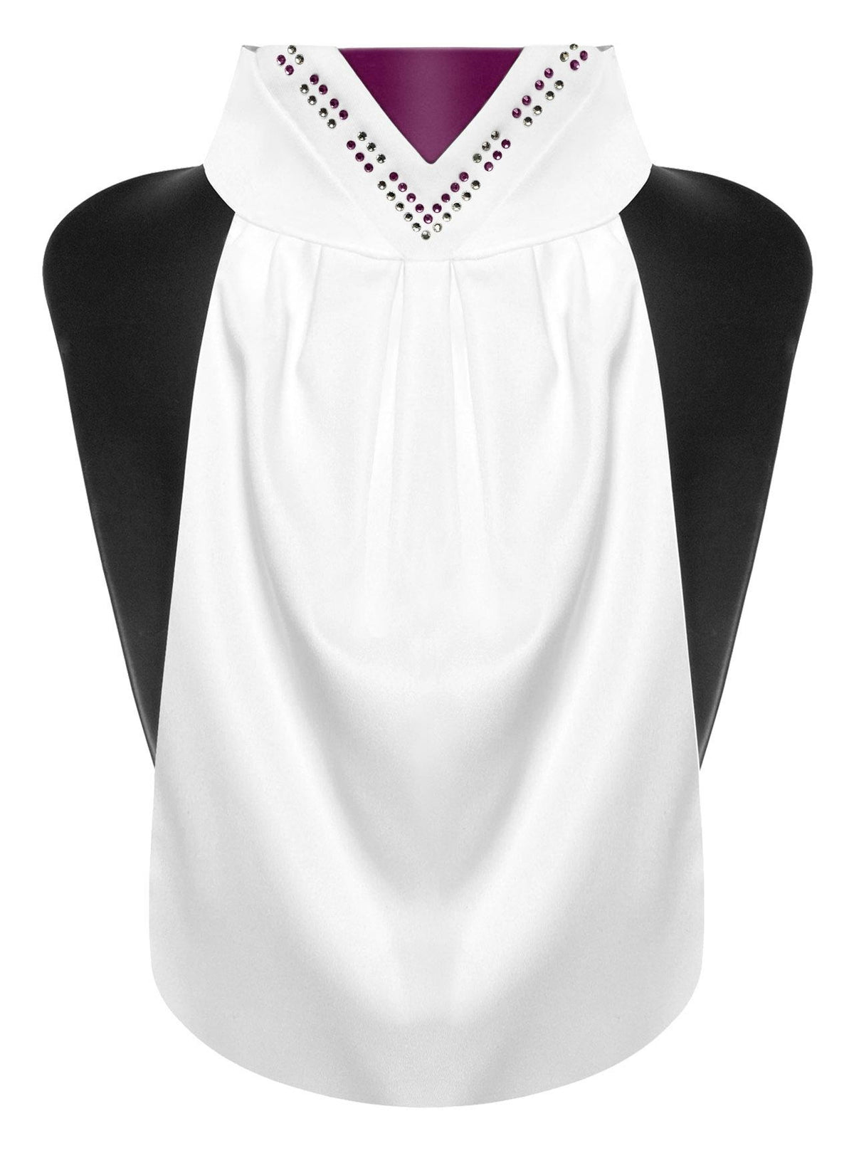 Plastron Fair Play FAVEN – Blanc / Baie royale