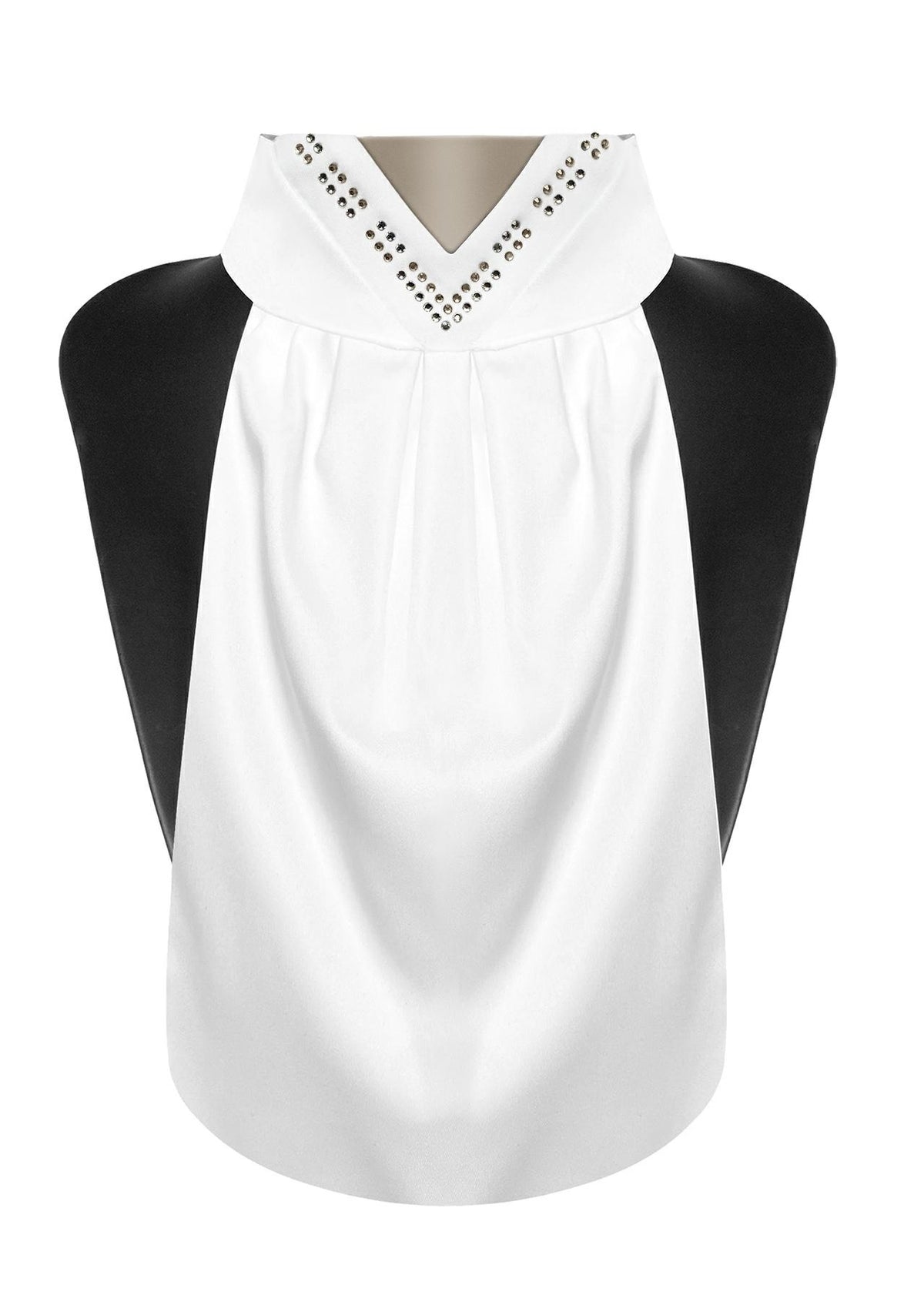 Plastron Fair Play FAVEN – Blanc / Amande