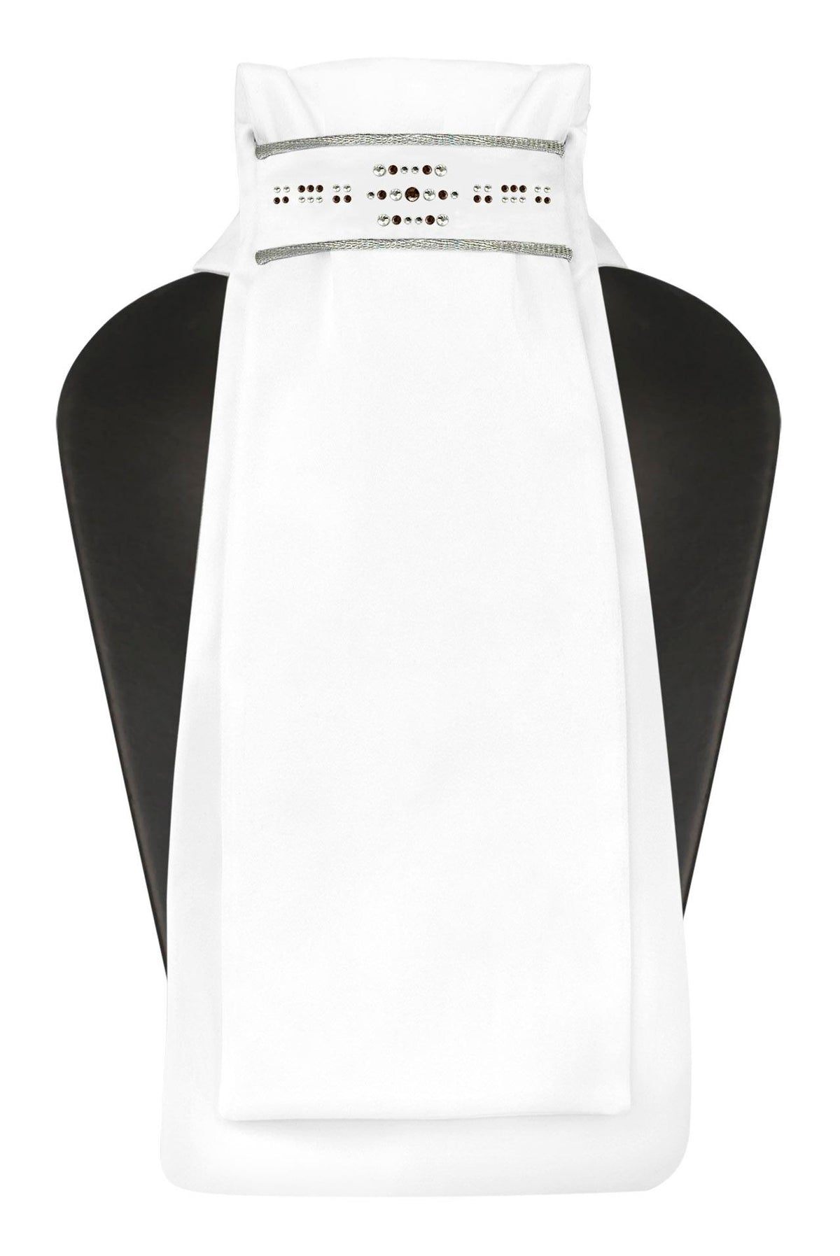 Plastron Fair Play GWEN – Blanc / Marron