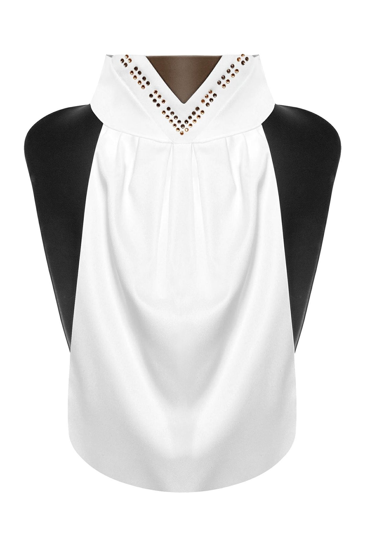 Plastron Fair Play FAVEN VG – Blanc / Marron