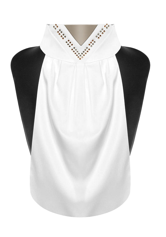 Plastron Fair Play FAVEN VG – Blanc / Amande