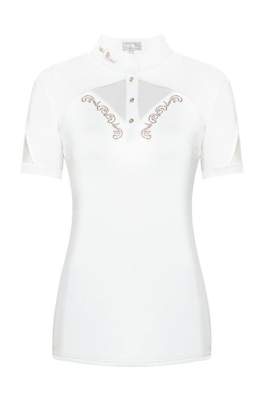 Polo de concours CATHRINE ROSEGOLD - Blanc