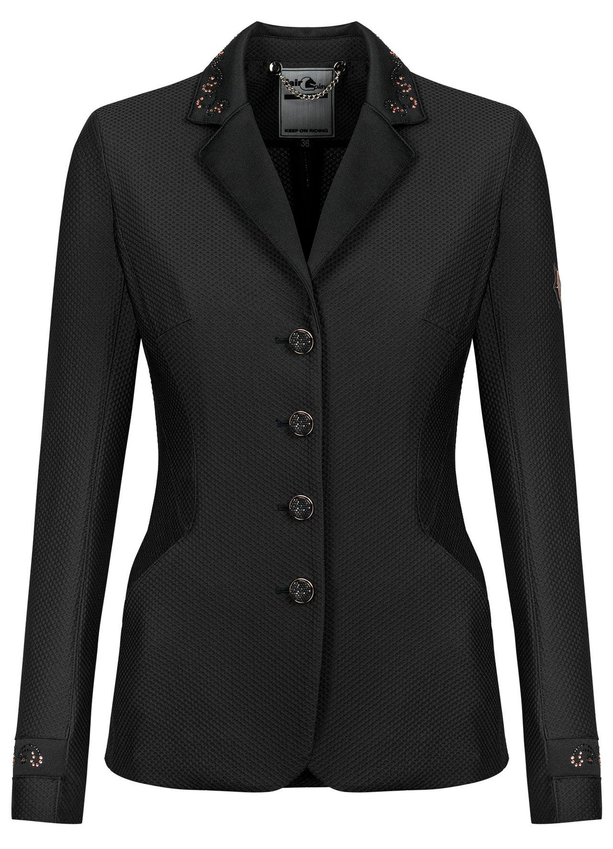 Veste de concours TAYLOR COMFIMESH CHIC ROSEGOLD - Noir