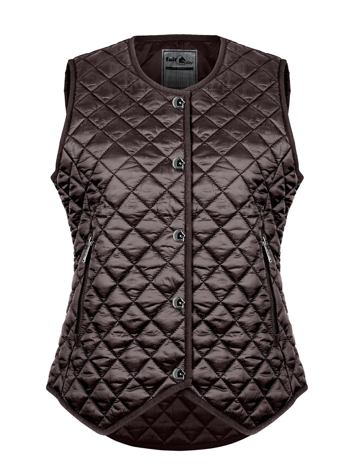 Gilet matelassé Fair Play ADA – Brun baie