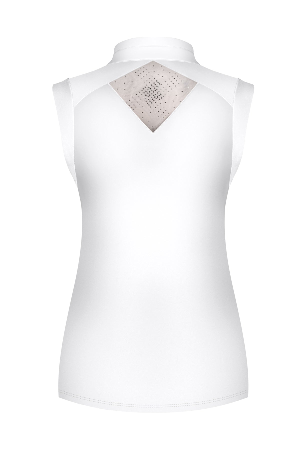Polo de concours sans manches Fair Play LIAH SL – Blanc