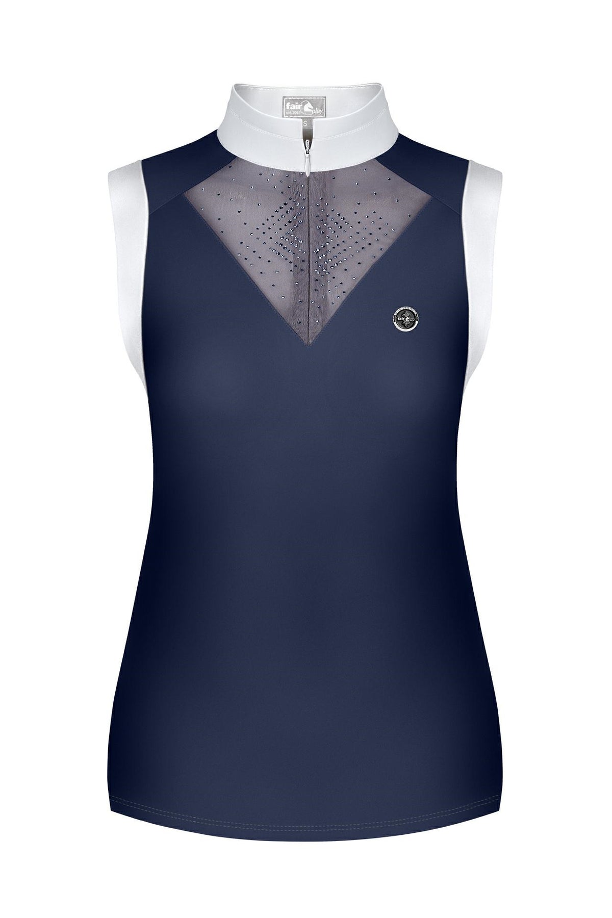 Polo de concours sans manches Fair Play LIAH SL – Marine