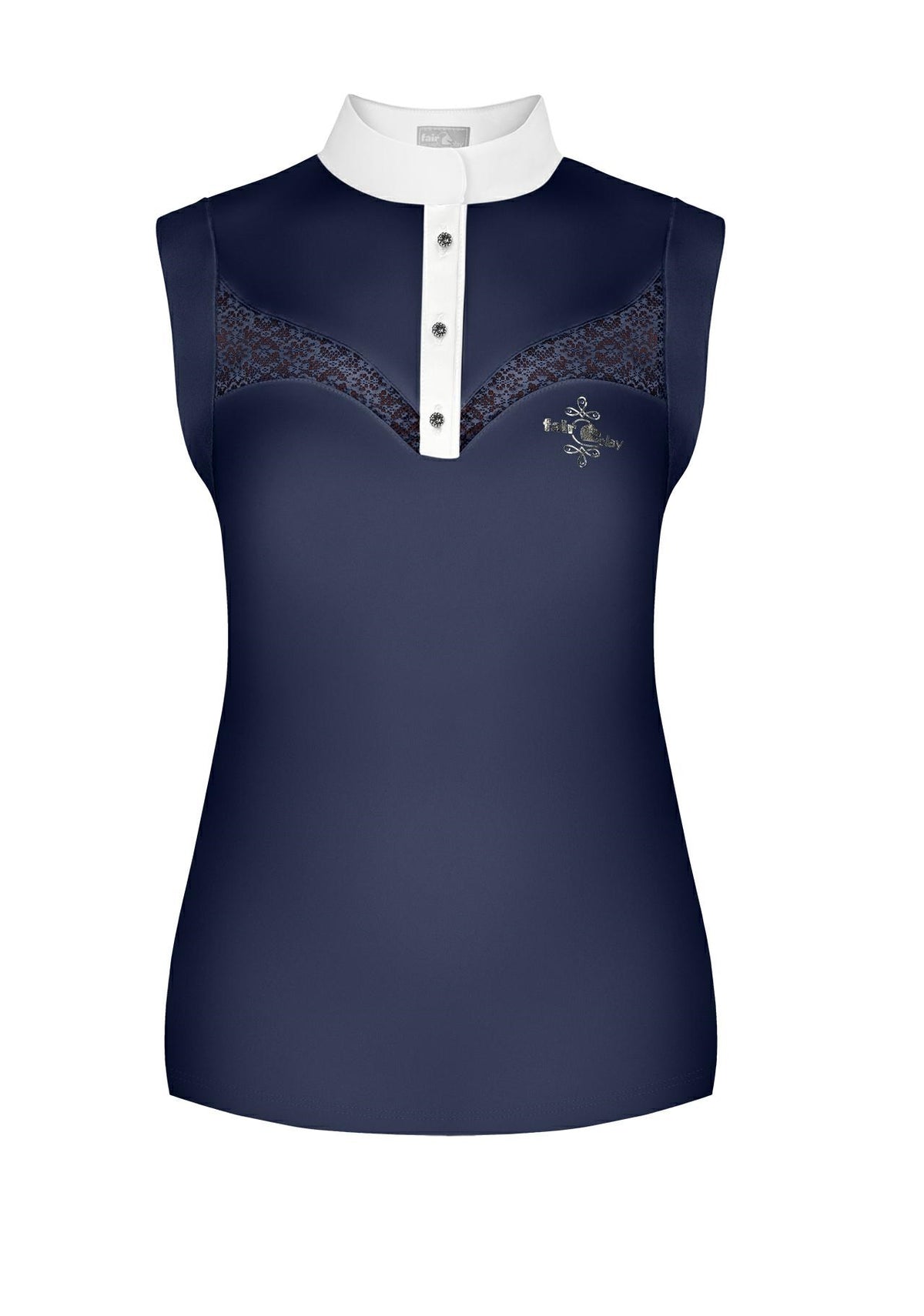 Polo de concours sans manches Fair Play ROZZIE SL – Marine