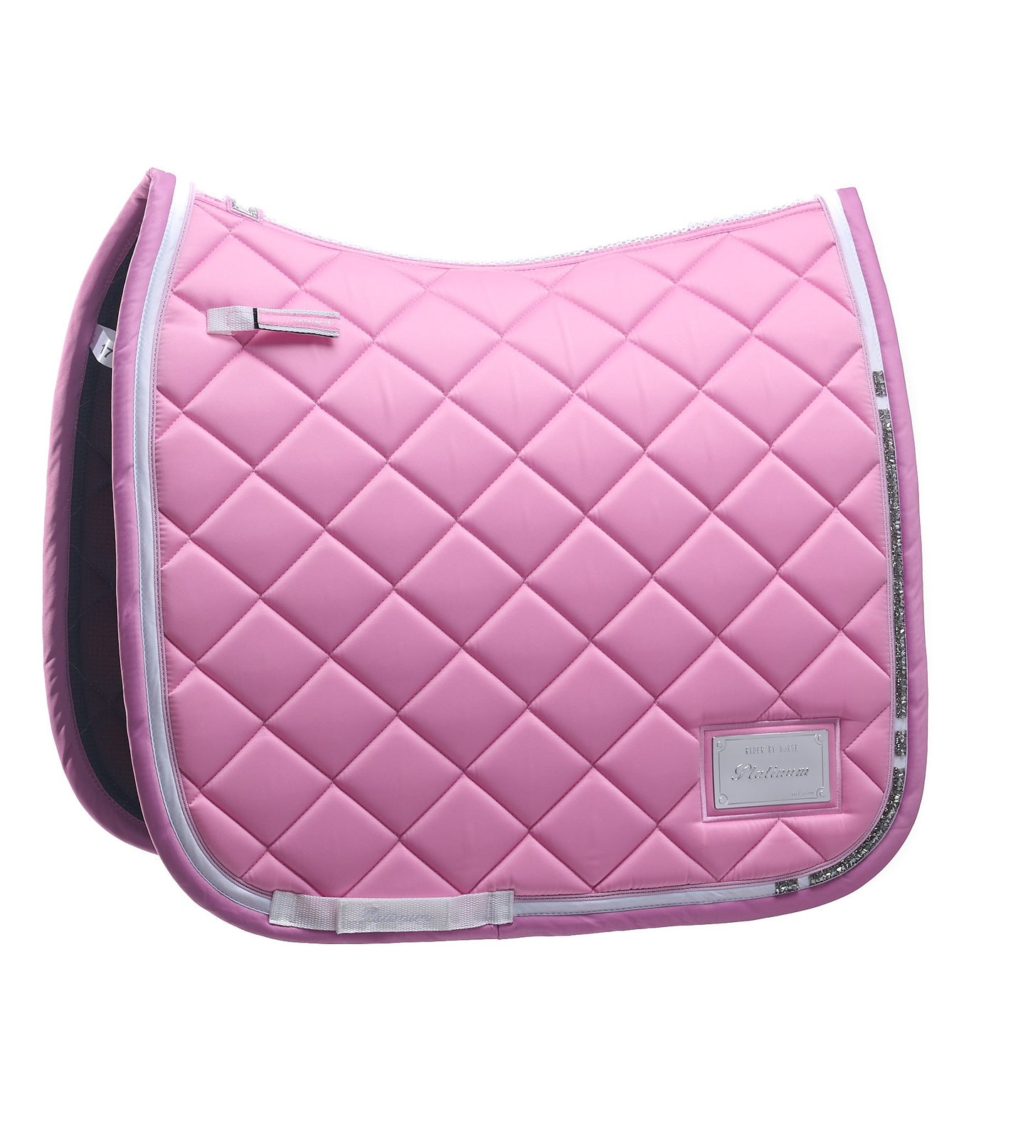 RiderByHorse - tapis platinum stone  - begonia pink