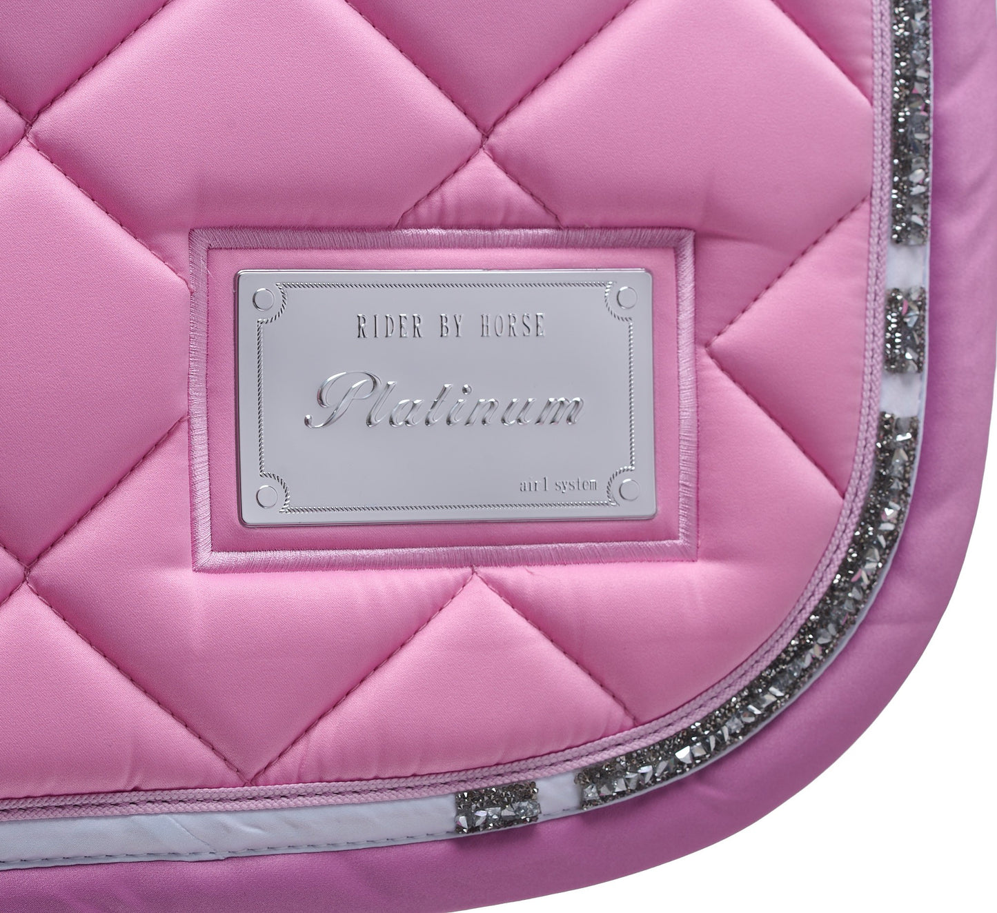RiderByHorse - tapis platinum stone  - begonia pink