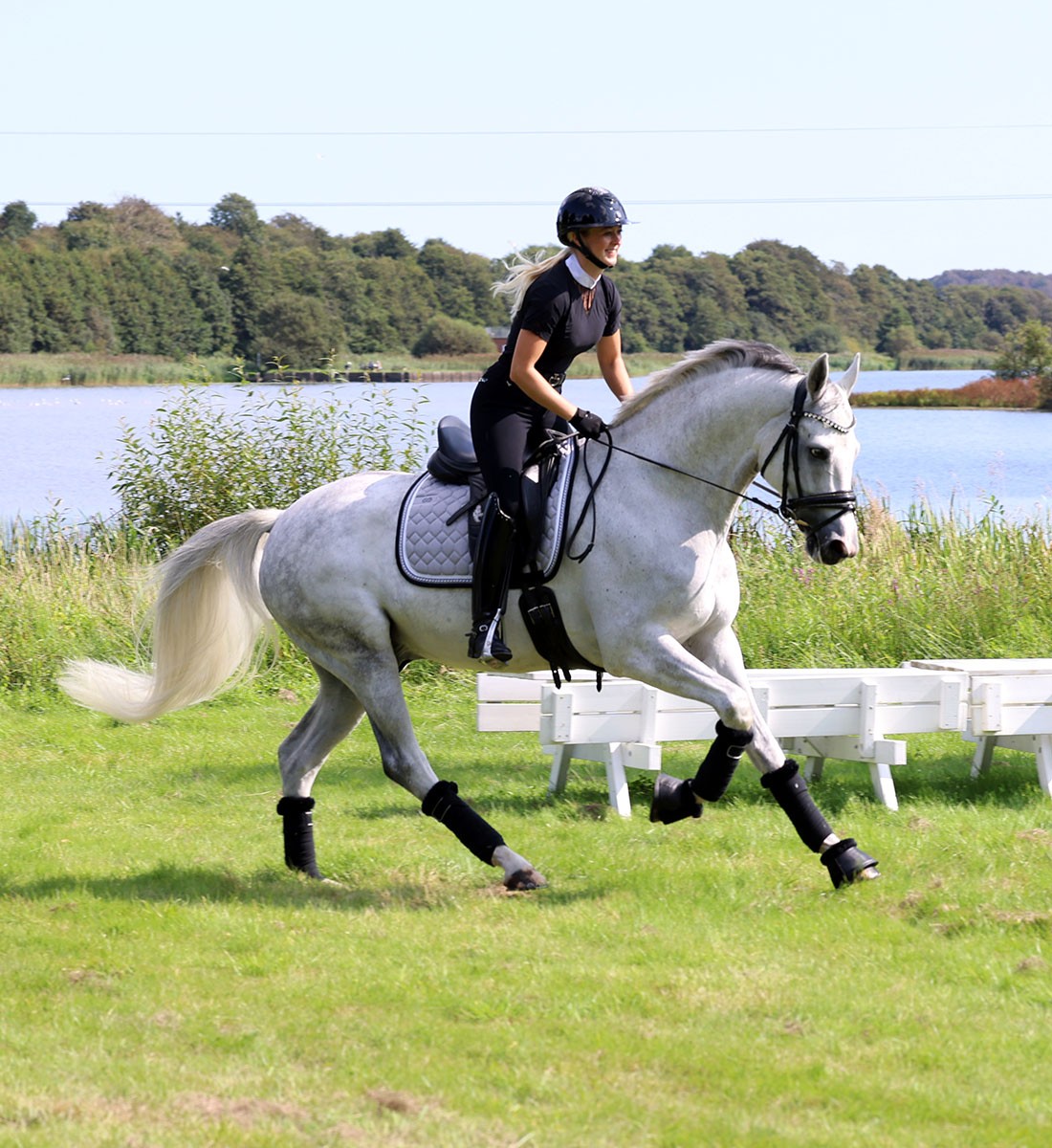 RiderByHorse - tapis infinity - grey melange