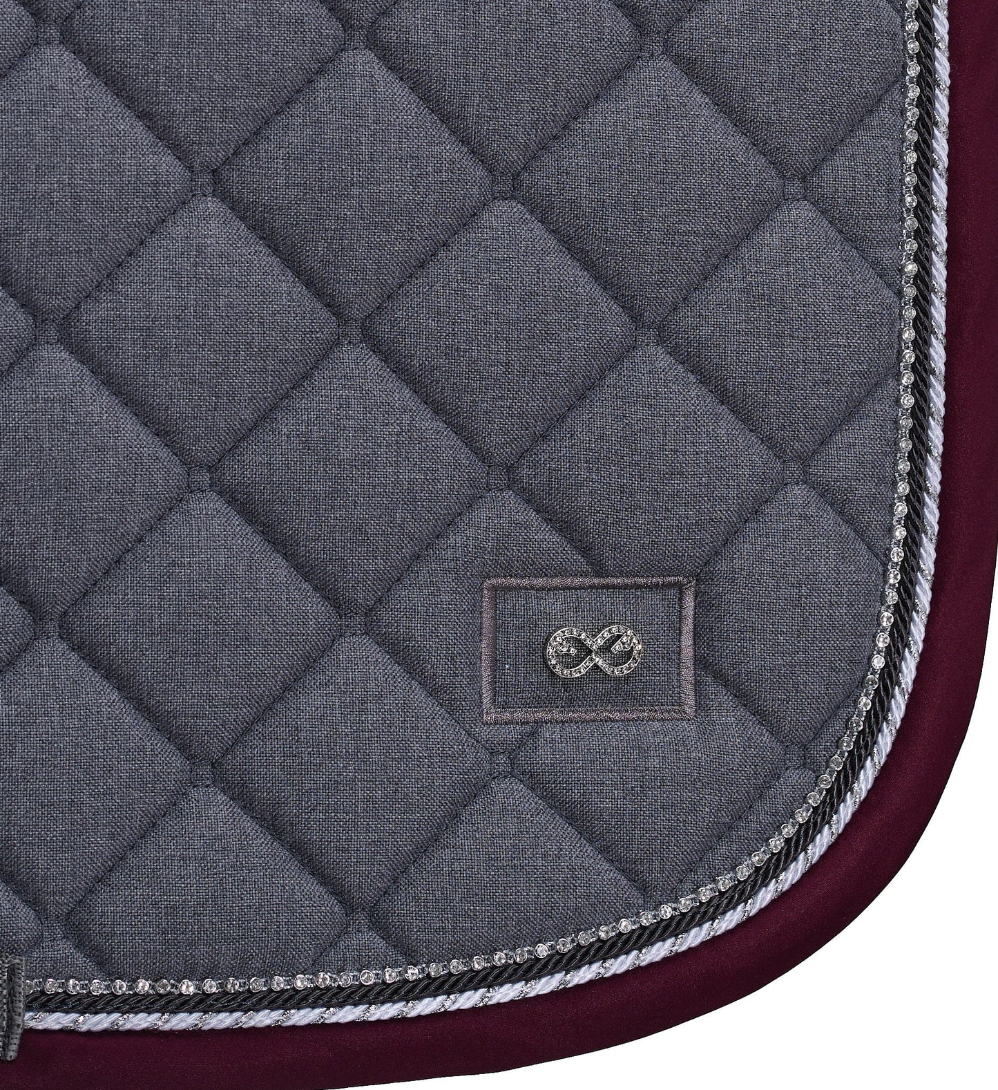 RiderByHorse - tapis prestige - grey/royal