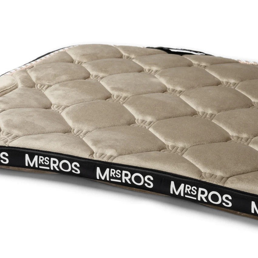 Mrs Ros - Tapis velvet iconic - blushing taupe