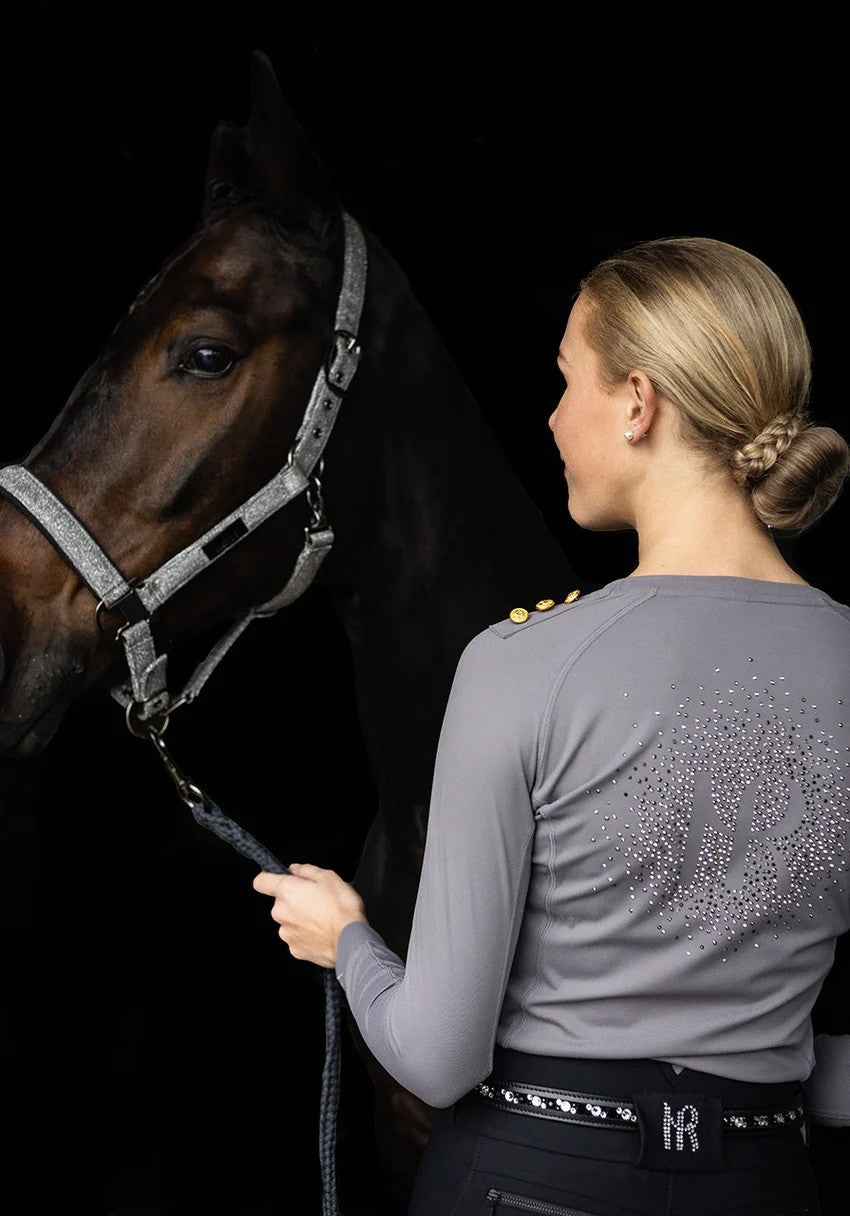 Mrs Ros - licol et longe - festive grey