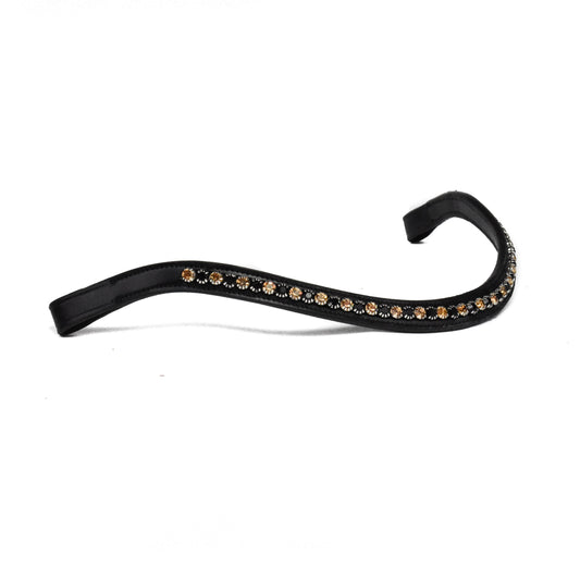 Bridle2fit - frontal black gold