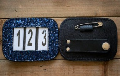 HB - porte numero glitter - navy