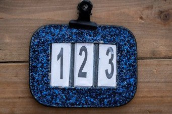 HB - porte numero glitter - navy