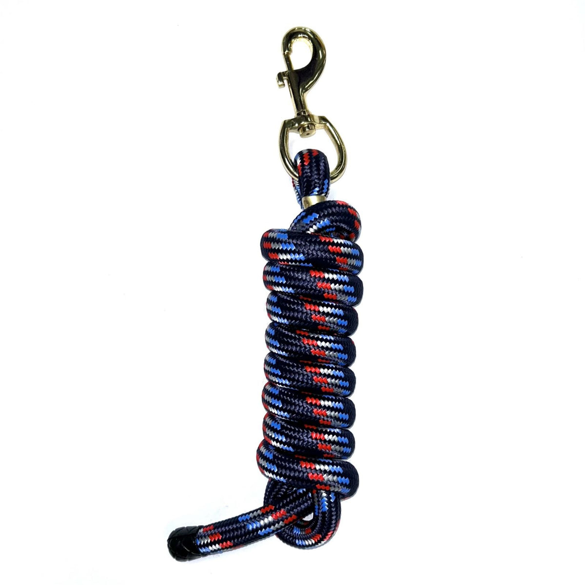 KM Elite Longe de licol en nylon double tressage, 210cm, finition de luxe